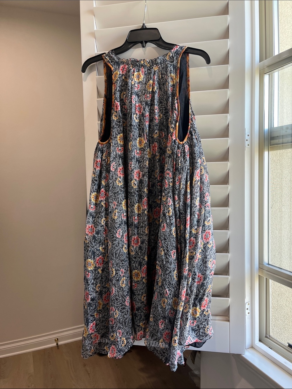 Isabel Marant Floral Mini Dress in Black, Pink & Yellow